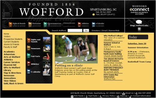wofford home Multiple Templates on a Website – Ask a Guru