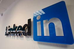 linkedin logo on wall Case Study: Setting up a LinkedIn Alumni Group for your College