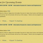 events 150x150 How Le Moyne College is Using DotNetNuke