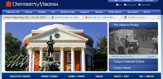 weather on uva Should a College Homepage Have The Local Weather Displayed?